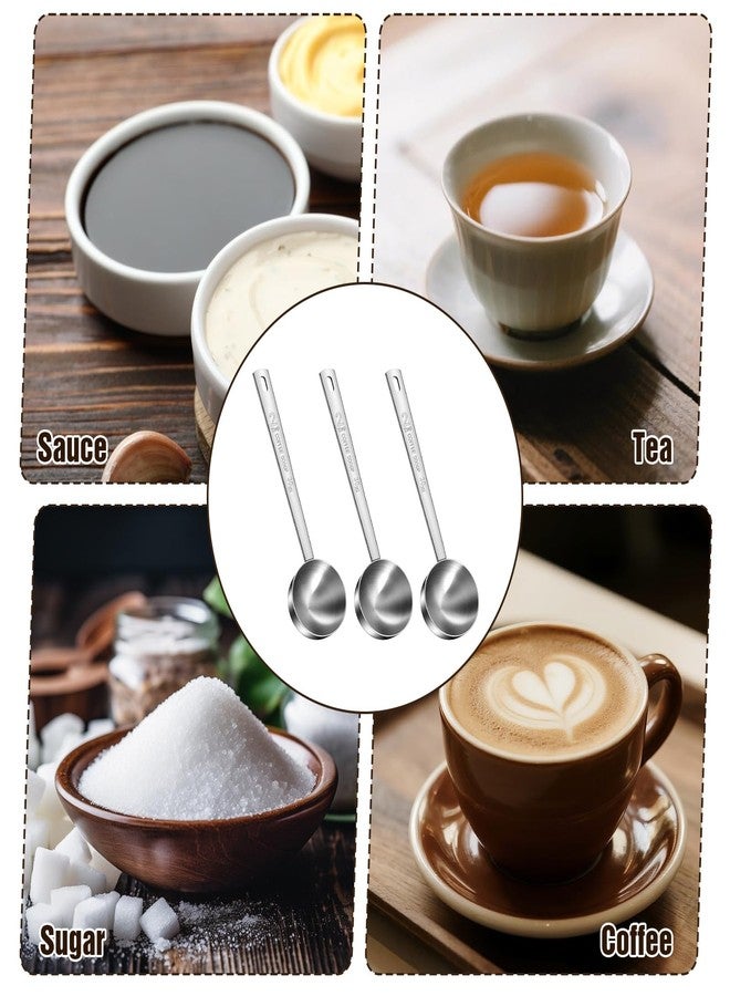 PercyEffie 8 Pcs 2 Tablespoon Scoop,Long Handle Coffee Scoops 30 ml Stainless Steel Coffee Spoons Set Two tbsp for Milk Fruit Powder, Loose Tea Dry, Spice Jar, Cooking Baking, and Other Dry Goods - Image 5