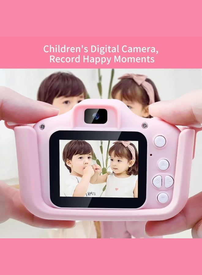 MANAM TRADING Kids Camera 1080P HD Digital Video Camera Toy for 3-12 Year Old Boys Girls Birthday Festival Gifts for Kids USB Rechargeable Kids Selfie Camera(Pink) - Image 4