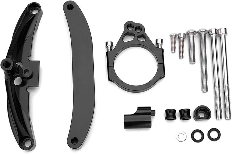 Black Mount Steering Damper Stabilizer For Yamaha FZ1 FAZER Motorcycle Shock Absorber Mounting Kit - Image 2