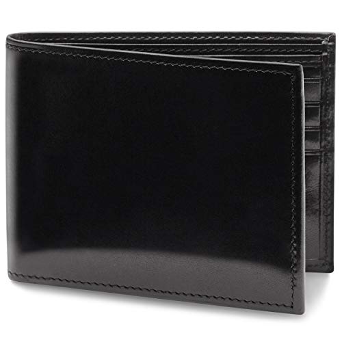 Bosca Men's Old Leather Bifold Wallet with ID Window and Card Slots - Italian Leather, Durable and Stylish, Black - Image 1