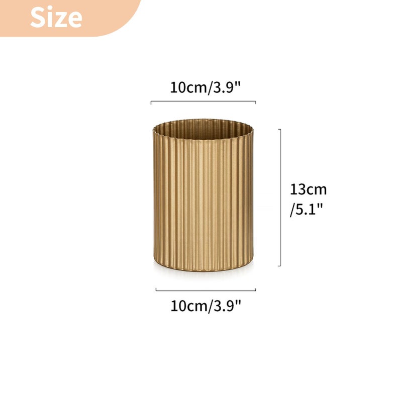 NUPTIO Gold Vases for Centerpieces Wedding: 2 Pcs 5.1 inch Metal Flower Vase Flowers Stand Wedding Centerpieces for Tables Centerpiece Table Decorations - Image 4