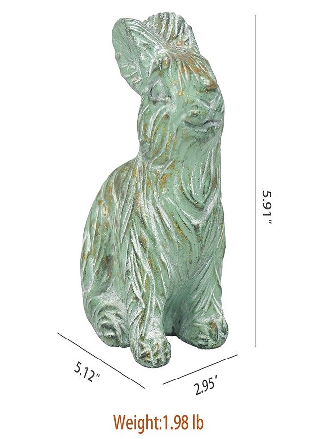 All Chic Cement Rabbit Statues (Green) - Image 2
