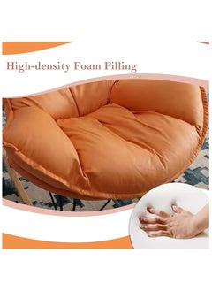 Rocking Chair with Padded Cushion,Modern Rocker Recliner Chair,Fabric Rocking Swing Chair,Comfortable Relax Lounge Chair Lazy Sofa Chair for Lounge Living Room Bedroom Patio Garden (Orange) - pzsku/ZAACE46ED64E95FD22711Z/45/_/1715936668/ea834a56-88f6-45ac-8d29-11a98d16b0ce