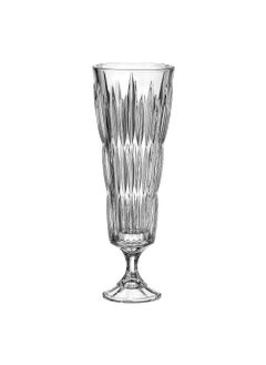 BOHEMIA Bohemia Saturn Nova Glass Flower Vase – 37cm Footed Vase for Fresh or Dry Flowers, Home & Office Décor Centerpiece  - Image 1