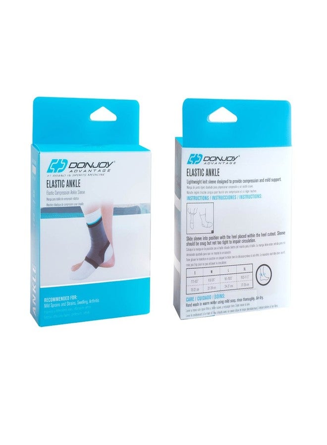 DonJoy DA161AV01-TAN-M Elastic Ankle for Sprain, Strain, Swelling, Arthritis, Easy to Apply Elastic Stretch Fabric with Open-Heel Design, Tan - Image 2