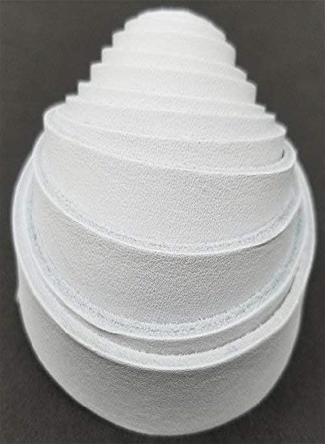 Excefore EXCEFORE, White Leather Strap Strip, SYOSI, 2cm Wide 2m Long Leather Belt Strips Wrap Single Sided Cord for DIY Crafts Wrapping Making Bag Handles - Image 5