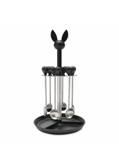 Berghoff 7-Piece Coffee Spoon Set - 1 x Rack, 6 x Spoons  - Image 1