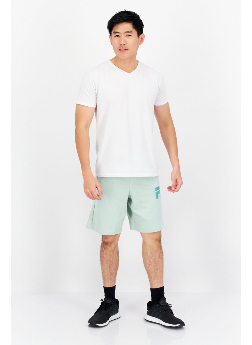 FILA Men Oversized Fit Drawstring Outdoor Short, Silt Green  - Image 2