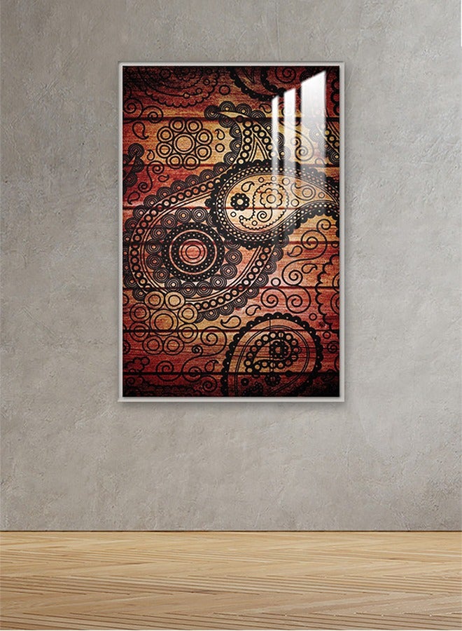 Marktna Decorative Wall Art Painting 120X80Cm With An Abstract Design Black Frame And A Transparent Acrylic Layer 0.5Kg - Image 1