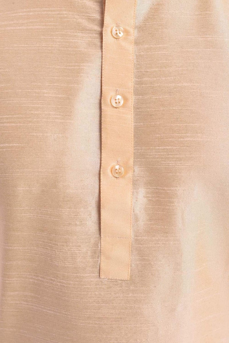 Royal Kurta Silk Blend Kurta and Dhoti Golden - Image 4