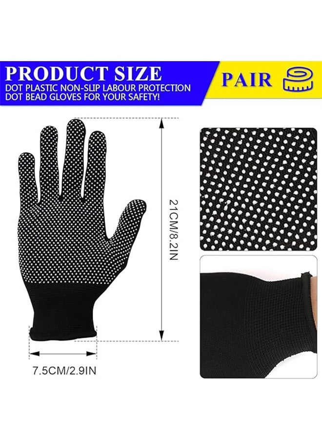 Quantum 24 PCS Work Gloves, nylon anti slip Work gloves, durable and wear-resistant suitable for household maintenance and construction - Image 2