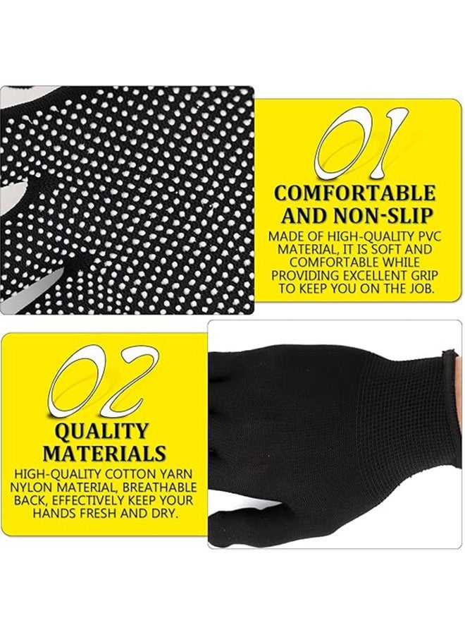 Quantum 24 PCS Work Gloves, nylon anti slip Work gloves, durable and wear-resistant suitable for household maintenance and construction - Image 3