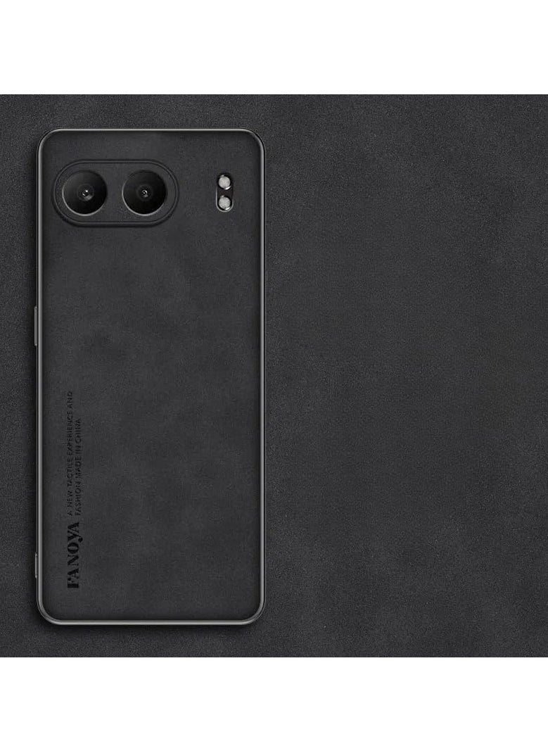 General Case Compatible with OnePlus Nord 4 5G, Plain Leather Case Soft TPU Silicone Bumper Anti-Fingerprint Shockproof Protective Back Cover for OnePlus Nord 4  - Image 1