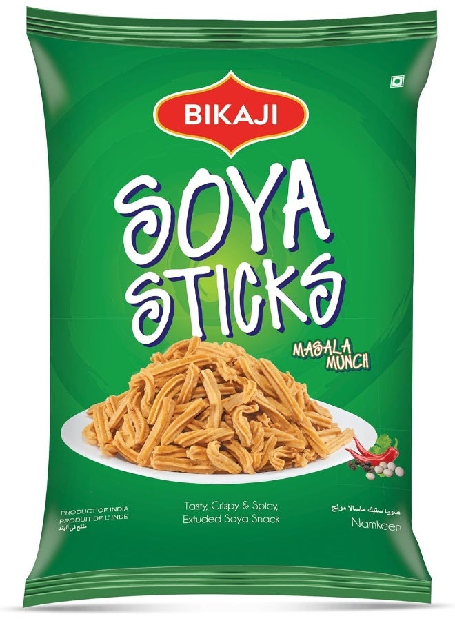 Bikaji Bikaji Soya Sticks - Masala Munch, 200g Pouch | Crispy & Crunchy | Made with All Natural Ingredients | Product of India  - Image 1