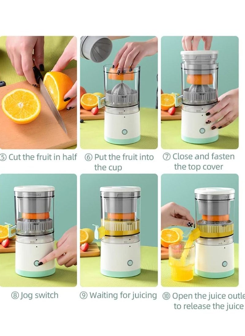 Generic - Wireless Citrus Juicer, Wireless Electric Electric Juicers, Orange Juice Squeezer with USB Charging Cable, Juicer Extractor for Citrus Apple Grapefruit Pear - Image 1