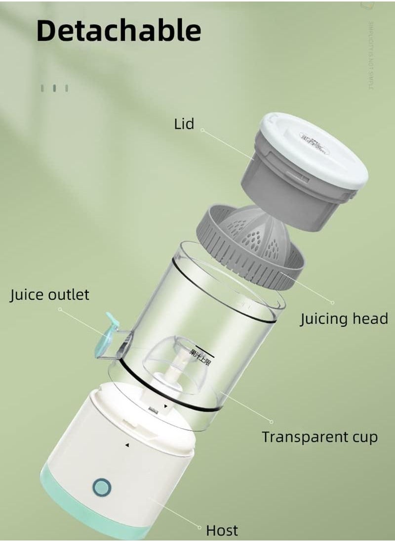 Generic - Wireless Citrus Juicer, Wireless Electric Electric Juicers, Orange Juice Squeezer with USB Charging Cable, Juicer Extractor for Citrus Apple Grapefruit Pear - Image 1