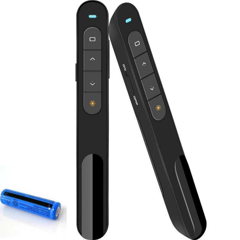 rts Laser Pointer, Professional Wireless Presenter Slide Changer Remote Clicker for Presentation, RF 2.4GHz USB Power Point Remote Control Pen,PPT Controller for Mac Computer Laptop Teacher Student - Image 1