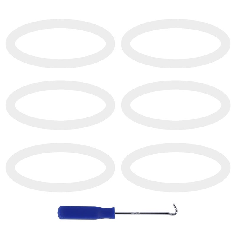 Prokitchen 6PCS Blender Sealing Gasket for Ninja Blender Replacement Parts, 3.2 Inch Rubber Gaskets Seal O-Ring for 6 Fins Blender Blade Attachments for Ninja BL770 1500w BL660 1100w BL780 BL771 30 - Image 1