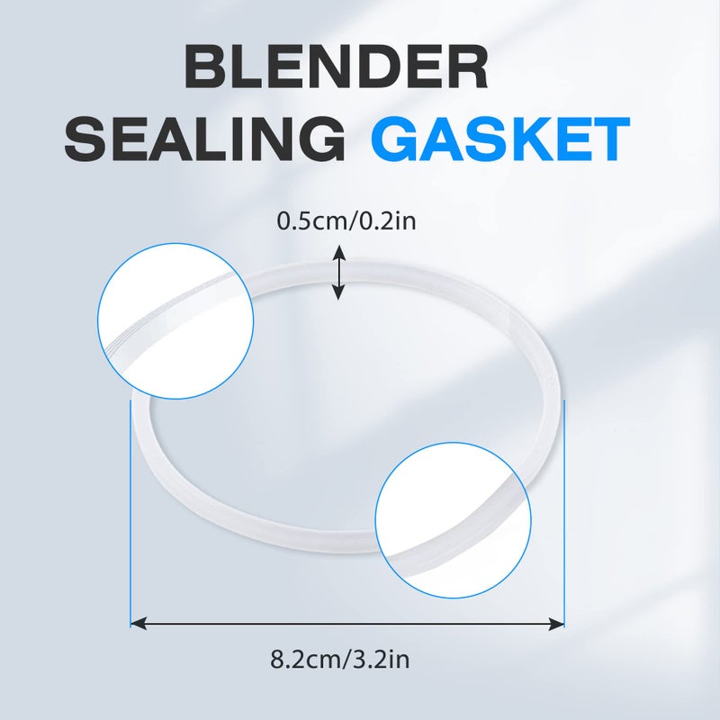 Prokitchen 6PCS Blender Sealing Gasket for Ninja Blender Replacement Parts, 3.2 Inch Rubber Gaskets Seal O-Ring for 6 Fins Blender Blade Attachments for Ninja BL770 1500w BL660 1100w BL780 BL771 30 - Image 5