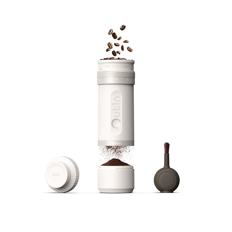OutIn Fino Portable Electric Coffee GrinderAdjustable Coffee Bean Grinder with 28 Precise Grind SettingOneButton Burr Coffee Grinder with FastCharge Battery AutoStop ClogProtection - Image 2