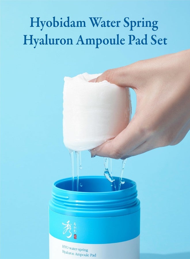 Sooryehan Hyobidam Water-Spring Hyaluronic Acid Pad (10.82fl oz, Pack of 2) - Gentle Daily Facial Toner Cotton Rounds for Soothing, Moisturizing, Exfoliating. Ginseng, Green Tea. - Image 2