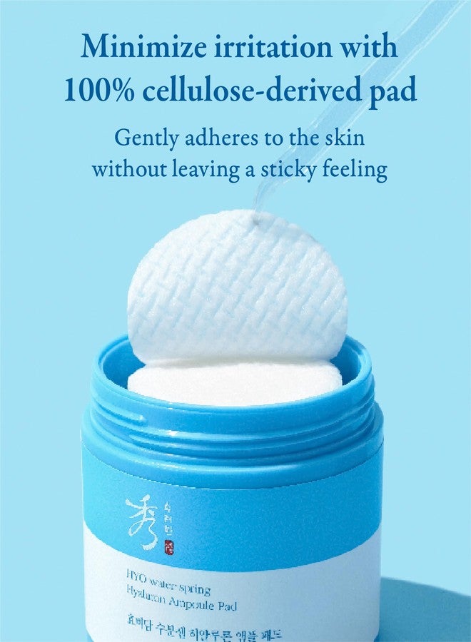 Sooryehan Hyobidam Water-Spring Hyaluronic Acid Pad (10.82fl oz, Pack of 2) - Gentle Daily Facial Toner Cotton Rounds for Soothing, Moisturizing, Exfoliating. Ginseng, Green Tea. - Image 3