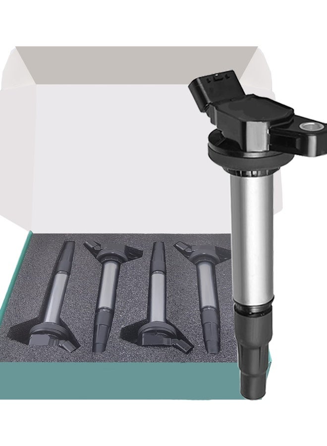 Generic 4pcs ignition coil pack for Toyota Corolla Matrix Prius Lexus CT200h Scion iM xD Pontiac Vibe 1.8L L4 Replacement 90919-02258  - Image 1