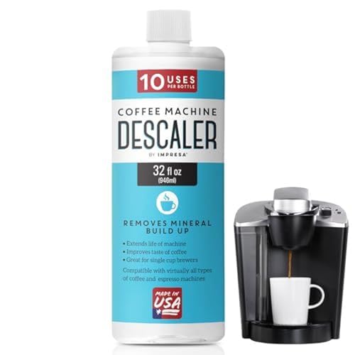 IMPRESA 10 Uses 32oz Coffee Machine Descaler for Keurig and Virtually All Single Use Coffee and Espresso Machines - Made in the USA - Image 1