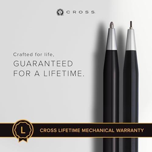 Cross Classic Century Refillable Pen & Pencil Gift Set Presented in a Luxury Gift Box - Medium Point, Black Ink, Black & Chrome - Image 4