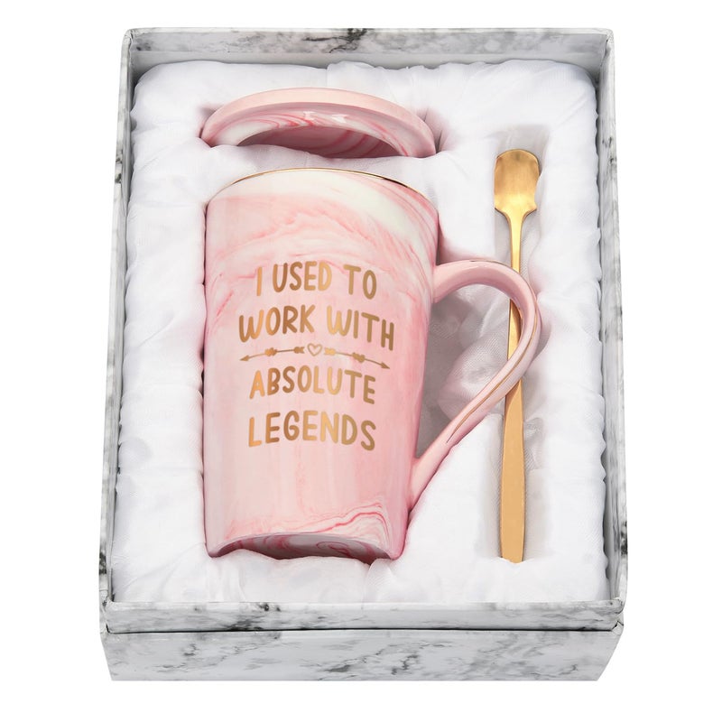 Leaving Coffee Mug  Retirement Gift for Women Men Funny Coworker Mug  I Used to Work with  New Job Good Luck Going Away Present 400ml