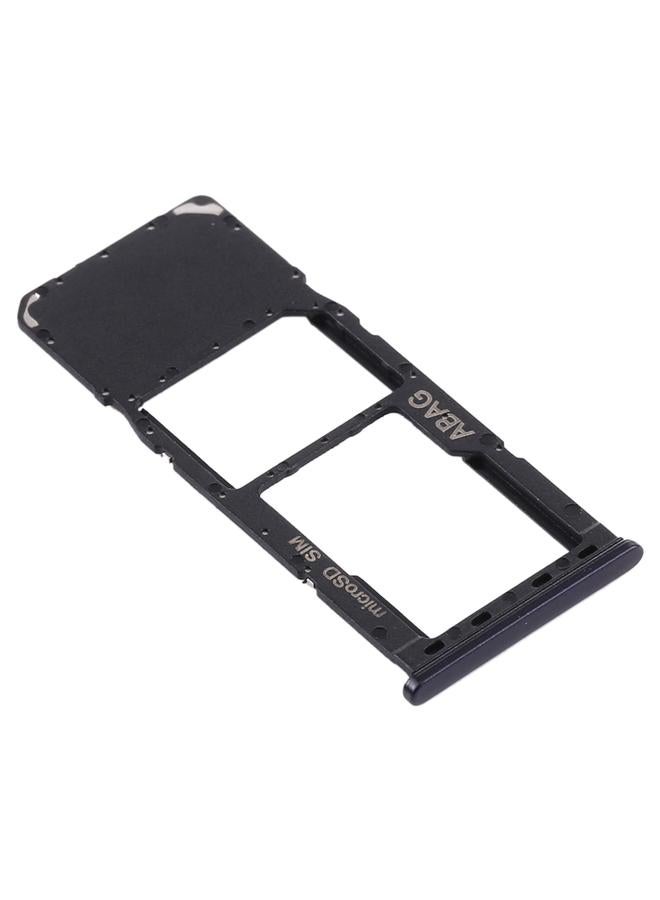 erorex For Samsung Galaxy A21s SIM Card Tray + Micro SD Card Tray (Black) - Image 3