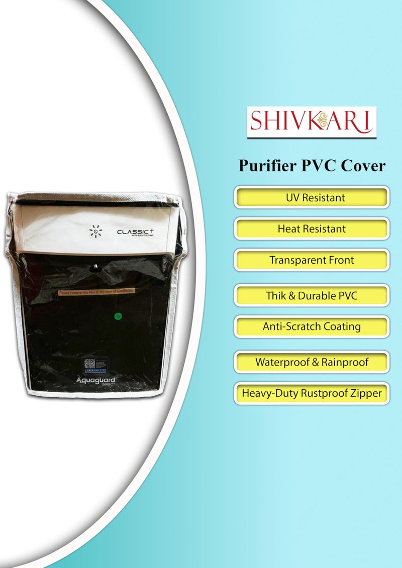 Shivkari Body Protective Cover for Eureka Forbes Aquaguard Classic Plus Mineral RO+MF Alkaline Water Purifier, RO+MF Model Waterproof & Dustproof Water Purifier RO Body Cover - Image 2