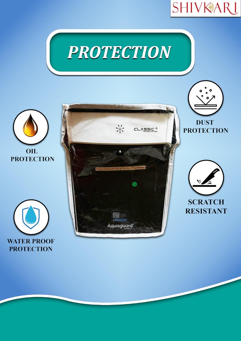Shivkari Body Protective Cover for Eureka Forbes Aquaguard Classic Plus Mineral RO+MF Alkaline Water Purifier, RO+MF Model Waterproof & Dustproof Water Purifier RO Body Cover - Image 3