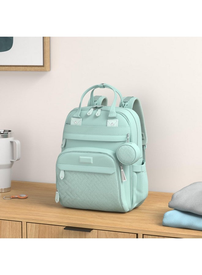 BabbleRoo Diaper Bag Backpack - Baby Essentials Travel Bag - Multi function Waterproof Diaper Bag, Travel Essentials Baby Bag with Changing Pad, Stroller Straps & Pacifier Case - Unisex, Sage Green - Image 1