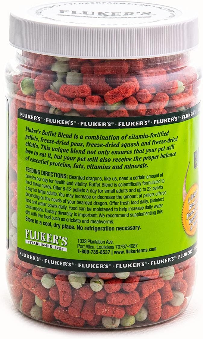 Fluker's 76043 Buffet Blend Adult Bearded Dragon Veggie Variety Diet, 7oz - Image 2