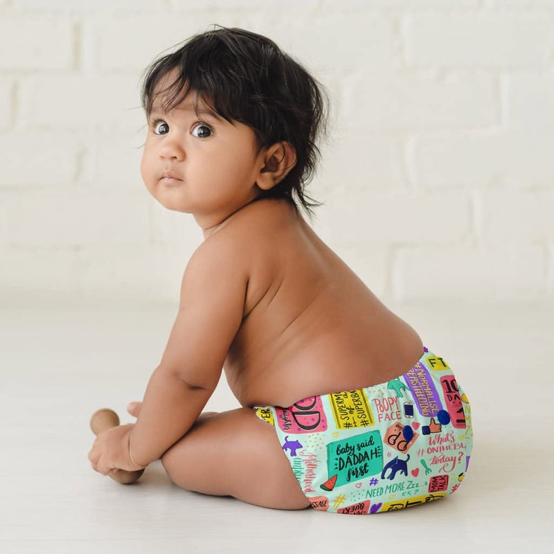 SuperBottoms Swimming Diapers for Babies & Toddlers - Reusable & Adjustable Swim Diapers - Washable Cloth Diapers - Skin Friendly Fabric - Easy to Clean - Fits 3M - 3Y - Image 2