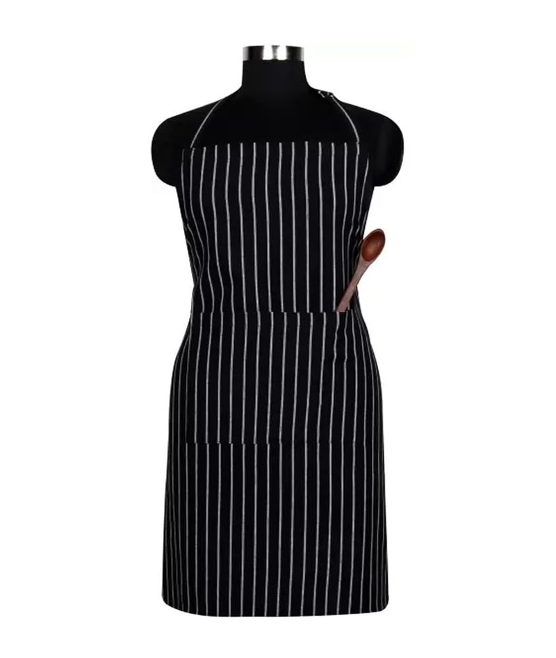 KANUSHI Industries® Apron for Kitchen Waterproof with Front Pocket (APRON-2-PC-BLACK-LINING) - Image 2
