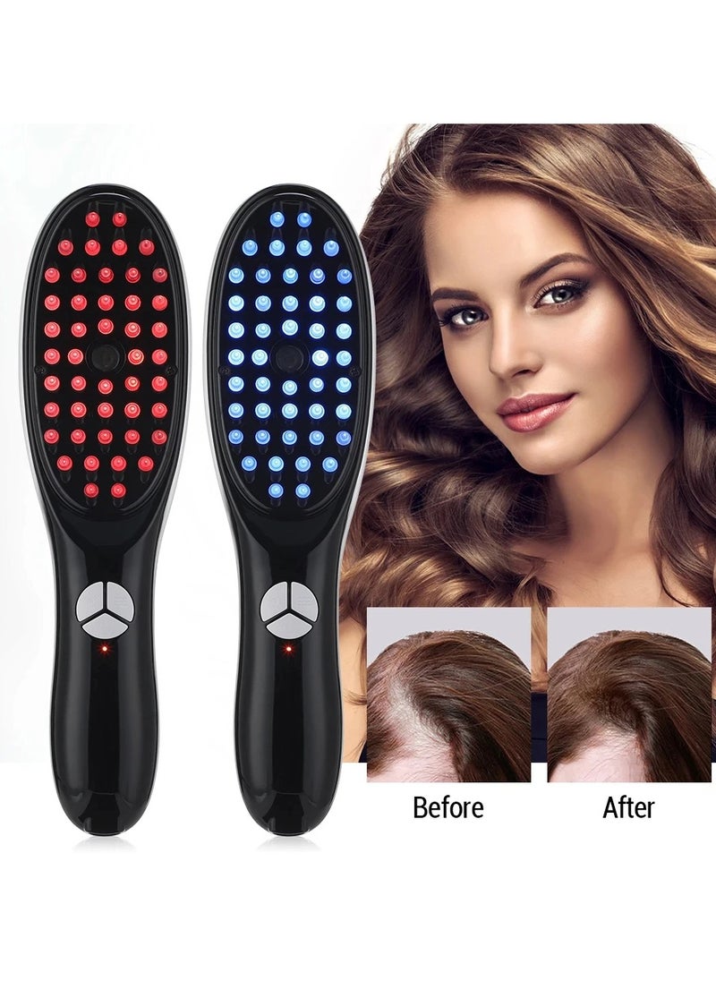 Multifunction Scalp Massage Comb – Sonic Vibration, Light Therapy & Anion Spray