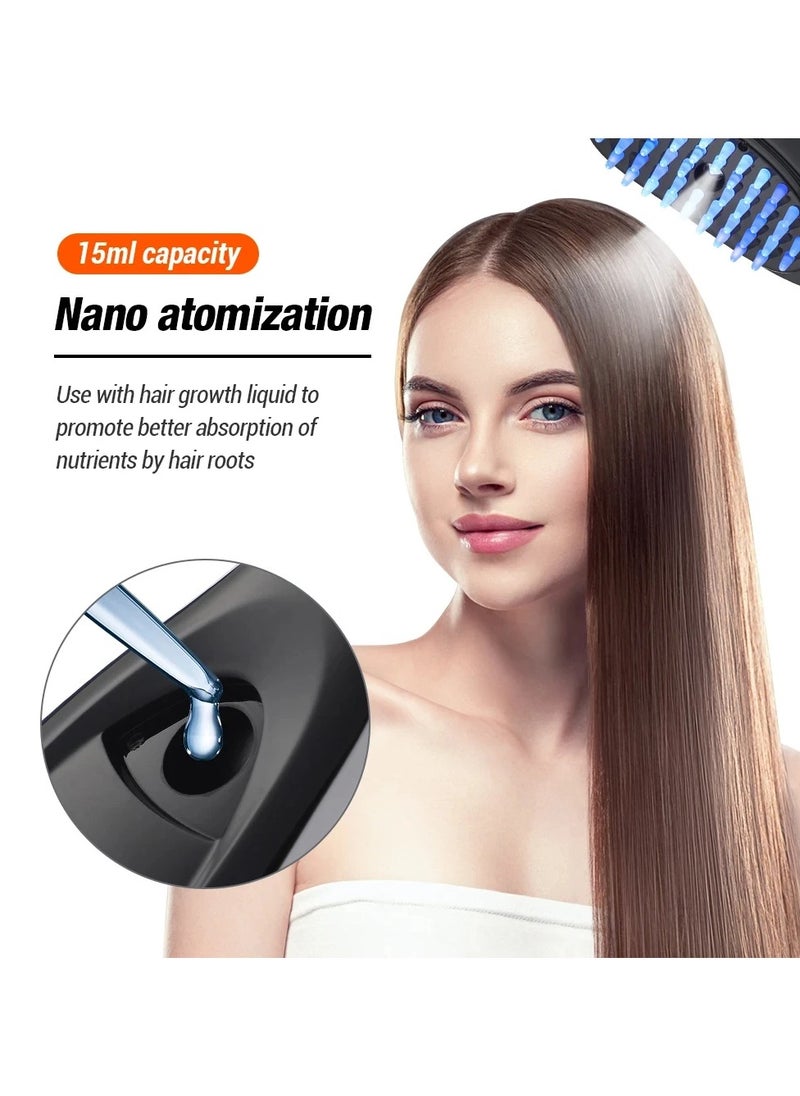 Multifunction Scalp Massage Comb – Sonic Vibration, Light Therapy & Anion Spray