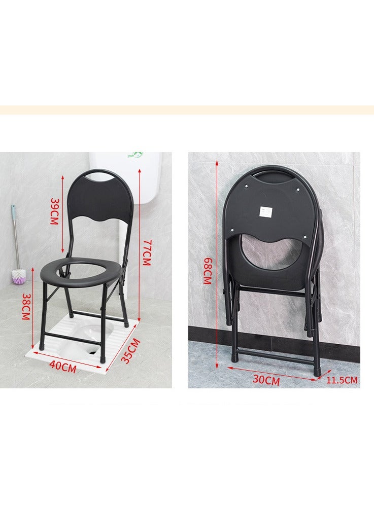 Portable Toilet Seat for Home or Travelling Foldable and Light Weight with 100kg Weight Capacity - Image 2