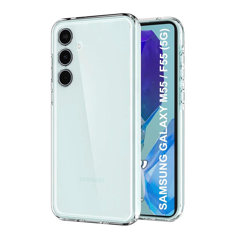 Cedo Clear Case for Samsung Galaxy F55 / M55s / M55 (5G) | Soft Flexible Full Protection Shock Proof TPU Back Cover for Samsung Galaxy F55 / M55s / M55 (5G) (Transparent) - Image 1