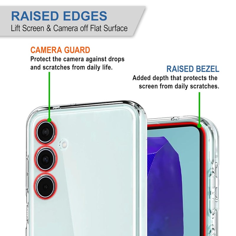 Cedo Clear Case for Samsung Galaxy F55 / M55s / M55 (5G) | Soft Flexible Full Protection Shock Proof TPU Back Cover for Samsung Galaxy F55 / M55s / M55 (5G) (Transparent) - Image 2