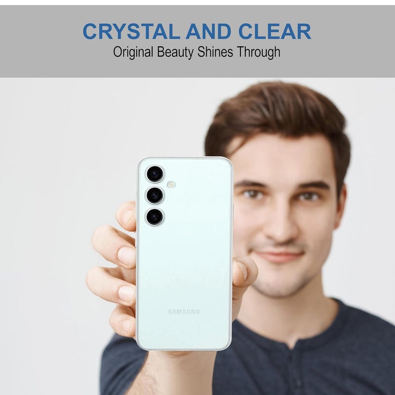 Cedo Clear Case for Samsung Galaxy F55 / M55s / M55 (5G) | Soft Flexible Full Protection Shock Proof TPU Back Cover for Samsung Galaxy F55 / M55s / M55 (5G) (Transparent) - Image 5