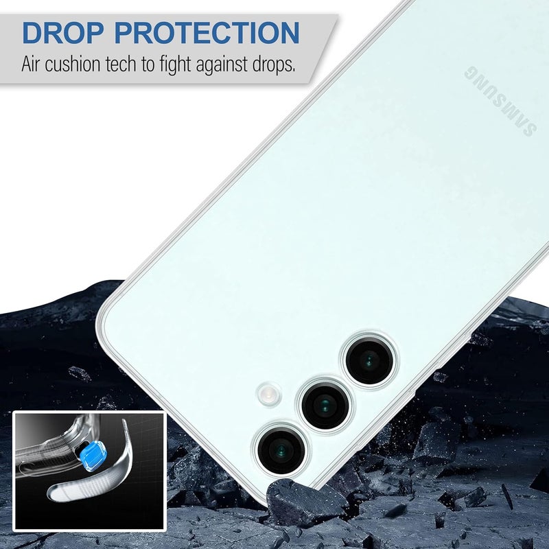 Cedo Clear Case for Samsung Galaxy F55 / M55s / M55 (5G) | Soft Flexible Full Protection Shock Proof TPU Back Cover for Samsung Galaxy F55 / M55s / M55 (5G) (Transparent) - Image 3