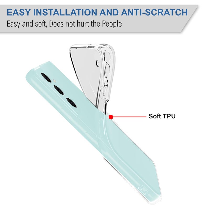 Cedo Clear Case for Samsung Galaxy F55 / M55s / M55 (5G) | Soft Flexible Full Protection Shock Proof TPU Back Cover for Samsung Galaxy F55 / M55s / M55 (5G) (Transparent) - Image 4