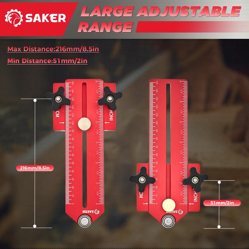 Saker Thin Rip Jig Table Saw Jig Guide, Making Repetitive Narrow Strip Cuts, Fit for 3/4" x 3/8" Slots, for Table Saw Band Saw Router Table - Image 3