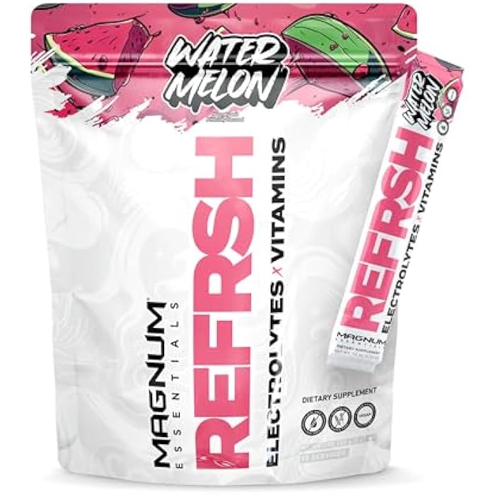 Magnum Essentials REFRSH Electrolytes x Vitamins 15 Serving Bag - Water Melon - Image 1