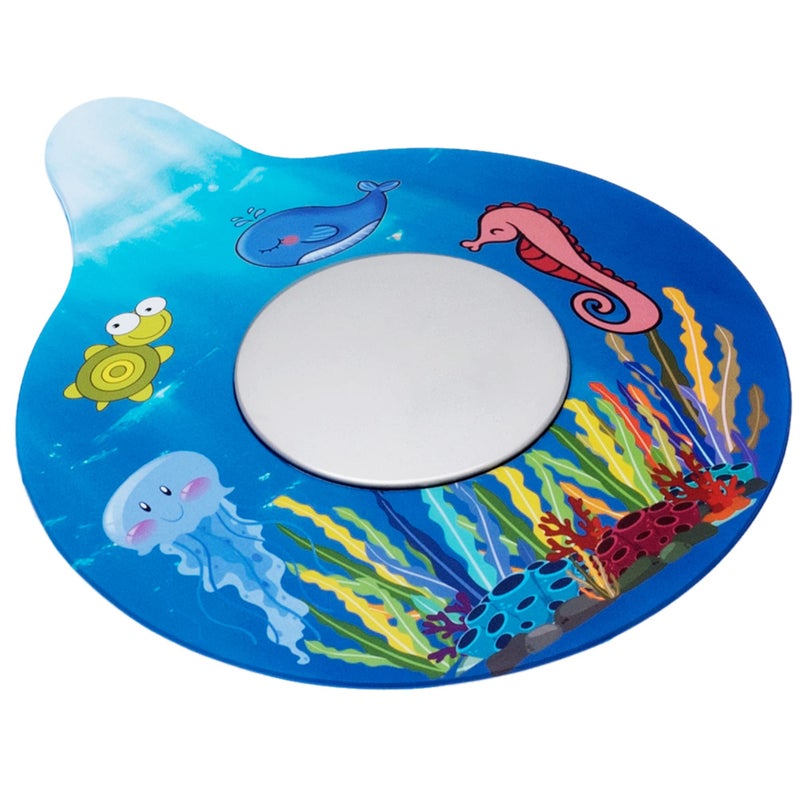 WSZCML Bathtub Drain Stopper Silicone Tub Stopper Plug Universal Bath Drain Cover Beautiful Coral Reef Illustration Kids Tots Babies Gift Blue Whale