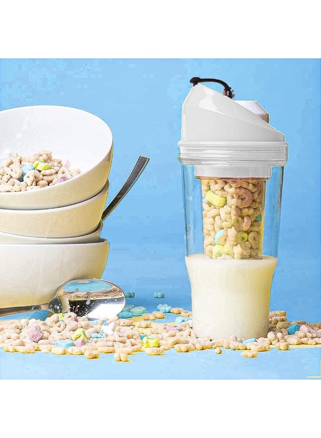 Purfex Cereal Cup – Portable Cereal and Milk Cup, BPA-Free, Dishwasher Safe, Two-Compartment Container Design for On-the-Go Breakfast XL,Perfect for Kids & Adults  - Image 3