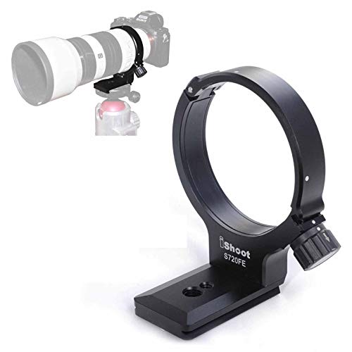 iShoot Metal Lens Collar Tripod Mount Ring Compatible with Sony FE 70-200mm f/4 G OSS SEL70200G - Support Bracket Bottom is Arca-Swiss Fit Camera Quick Release Plate - Image 1